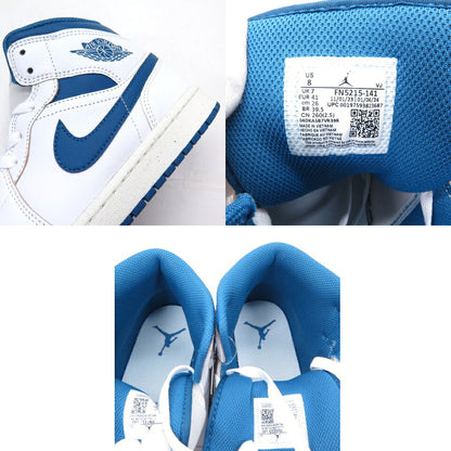 NIKE AIR JORDAN 1 MID SE Seasonal White/Sail/Blue Sneakers