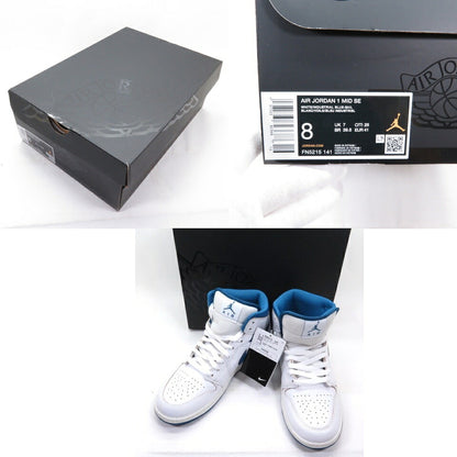 NIKE AIR JORDAN 1 MID SE Seasonal White/Sail/Blue Sneakers