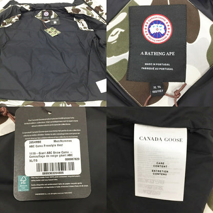 A BATHING APE x CANADA GOOSE ABC Camo Vest Size XL