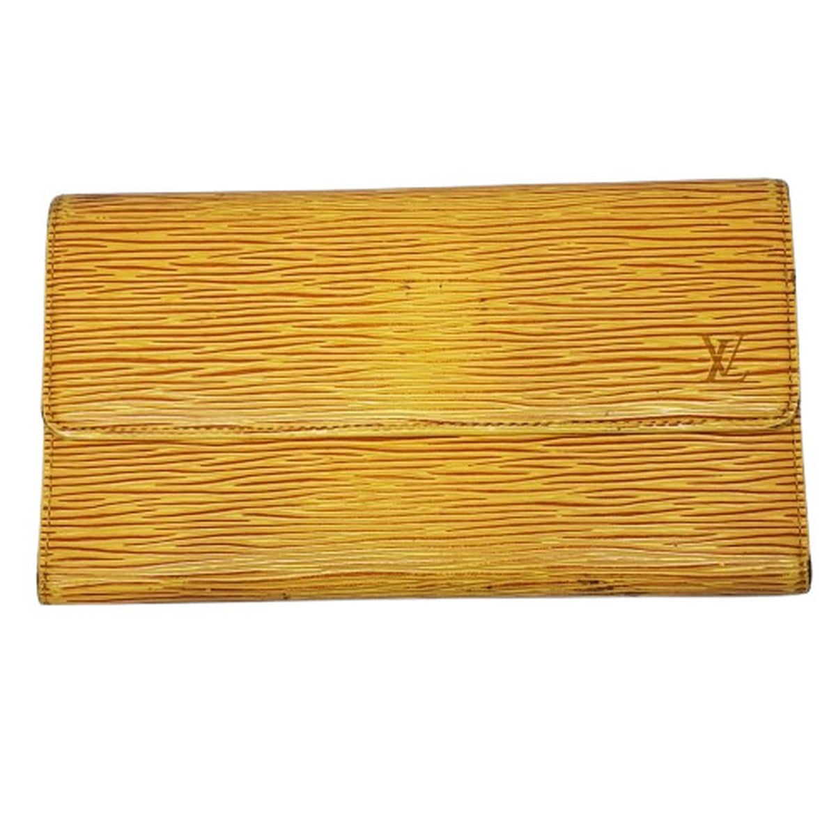LOUIS VUITTON Epi Leather Wallet Yellow