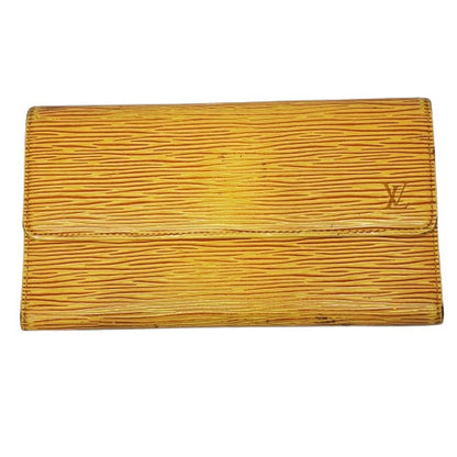 LOUIS VUITTON Epi Leather Wallet Yellow