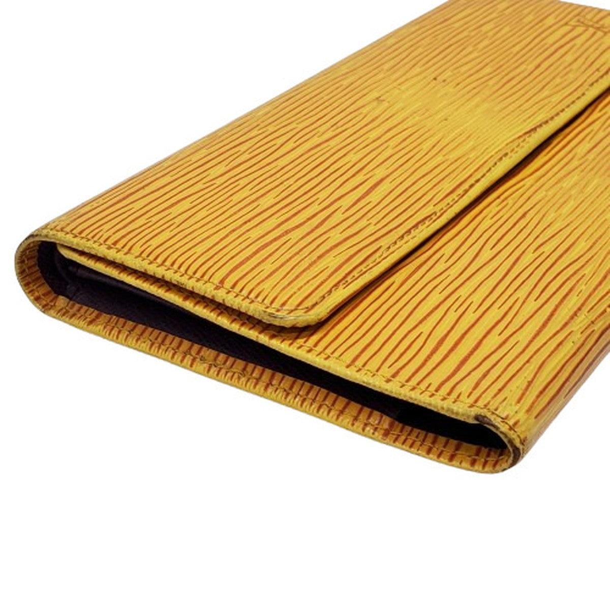 LOUIS VUITTON Epi Leather Wallet Yellow