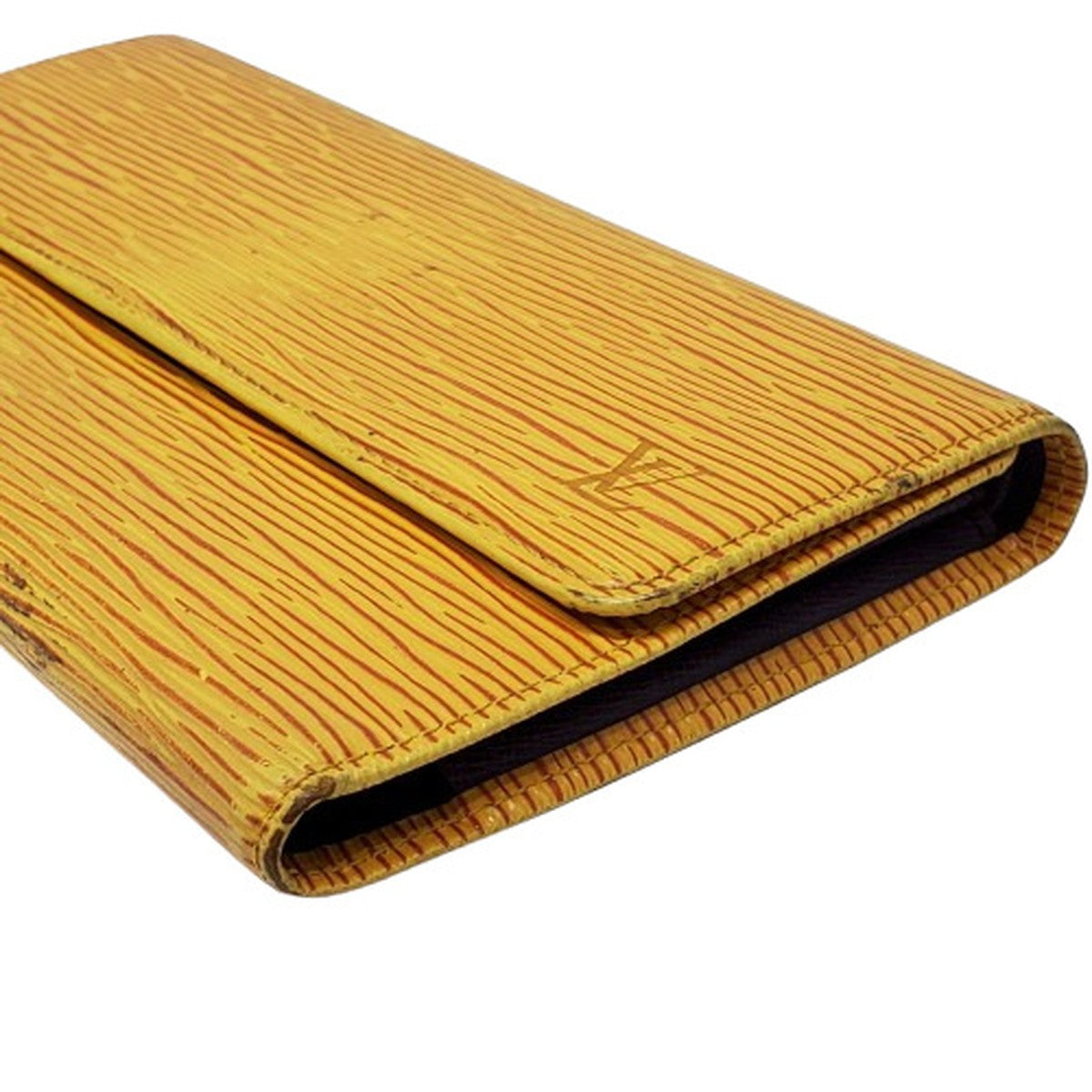 LOUIS VUITTON Epi Leather Wallet Yellow