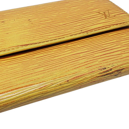 LOUIS VUITTON Epi Leather Wallet Yellow