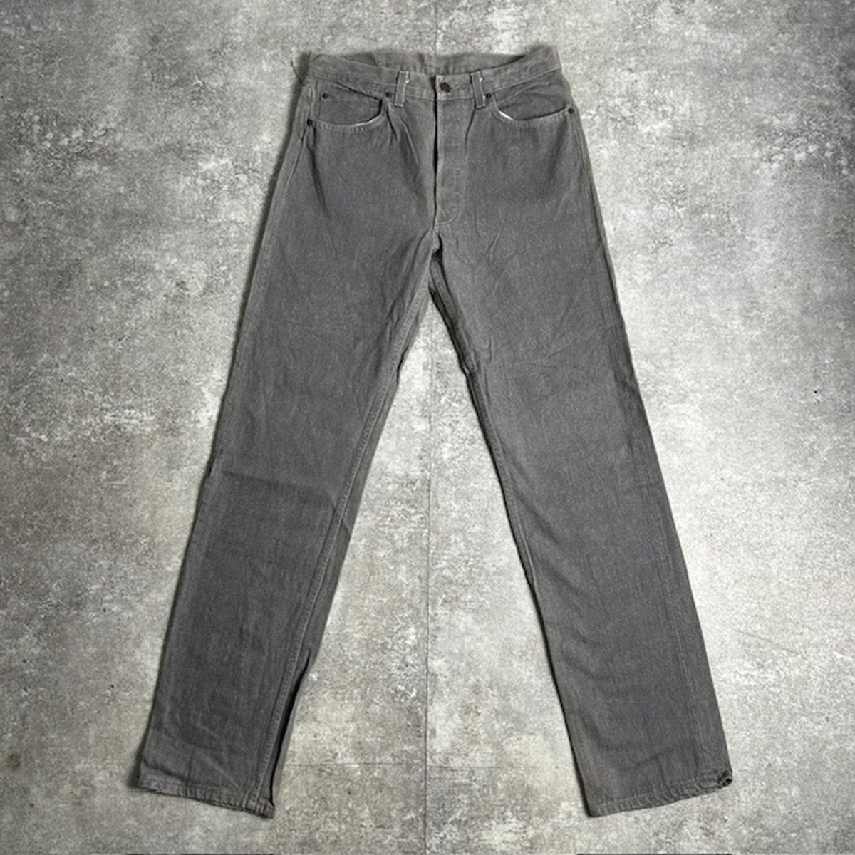 LEVI'S 90s 501-0636 USA Made Button Fly Jeans Gray Size W33