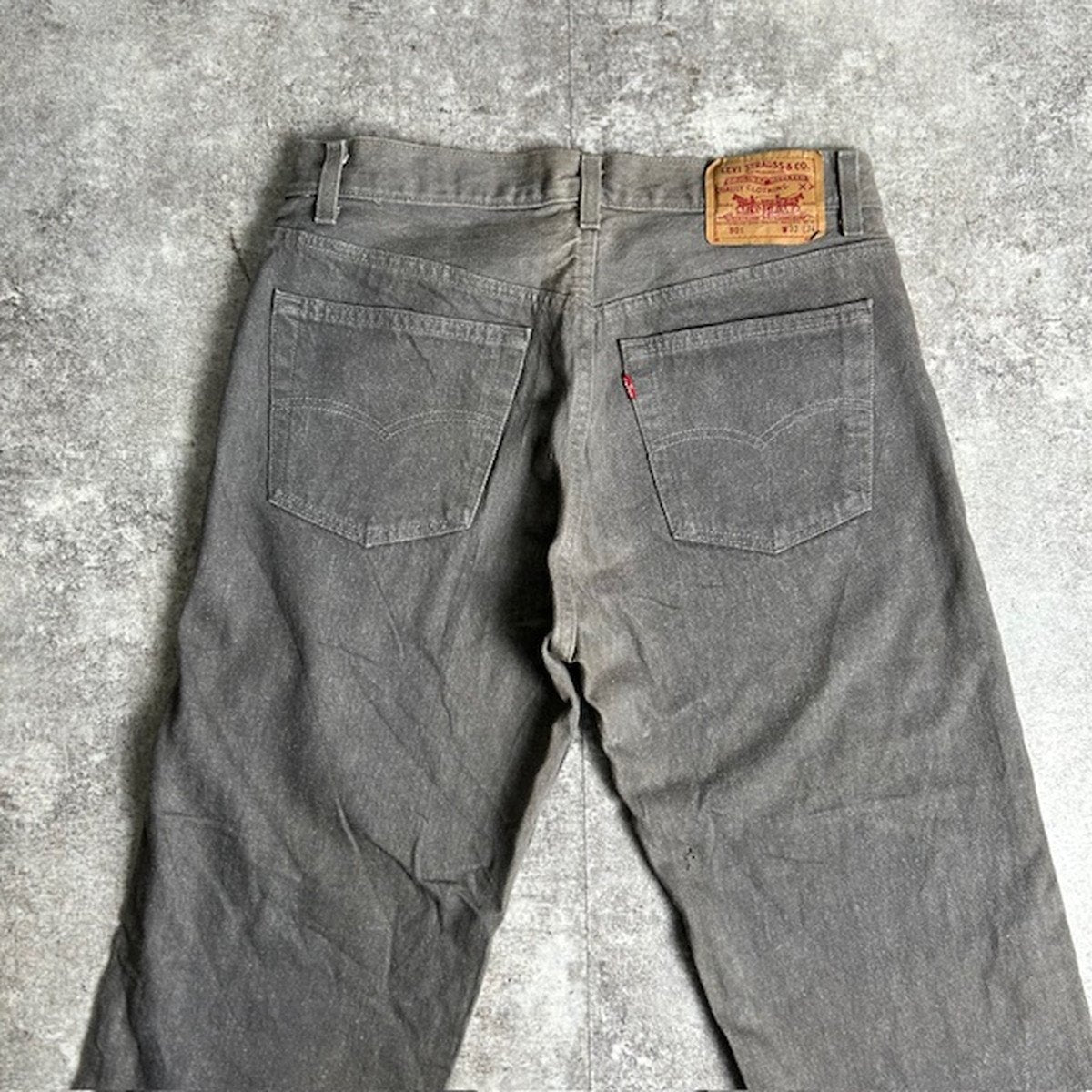 LEVI'S 90s 501-0636 USA Made Button Fly Jeans Gray Size W33