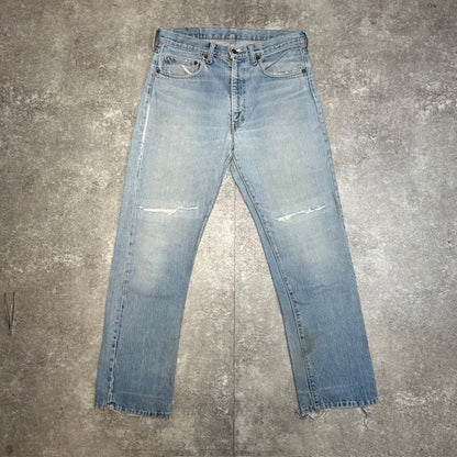 LEVI'S 60s/70s 505 Big-E 42TALON USA Jeans Blue Size W36
