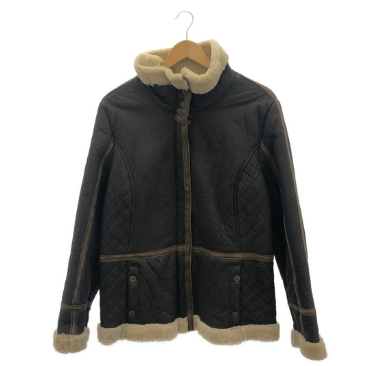 EDDIE BAUER Shearling Sheepskin Zip Jacket Size XL
