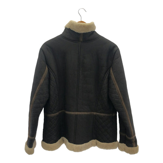 EDDIE BAUER Shearling Sheepskin Zip Jacket Size XL