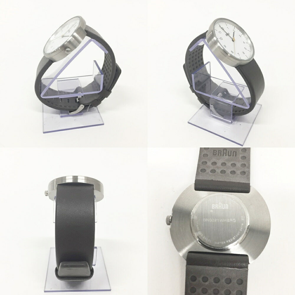 BRAUN BN0021WHBRG Quartz Watch Silver Size ONE SIZE
