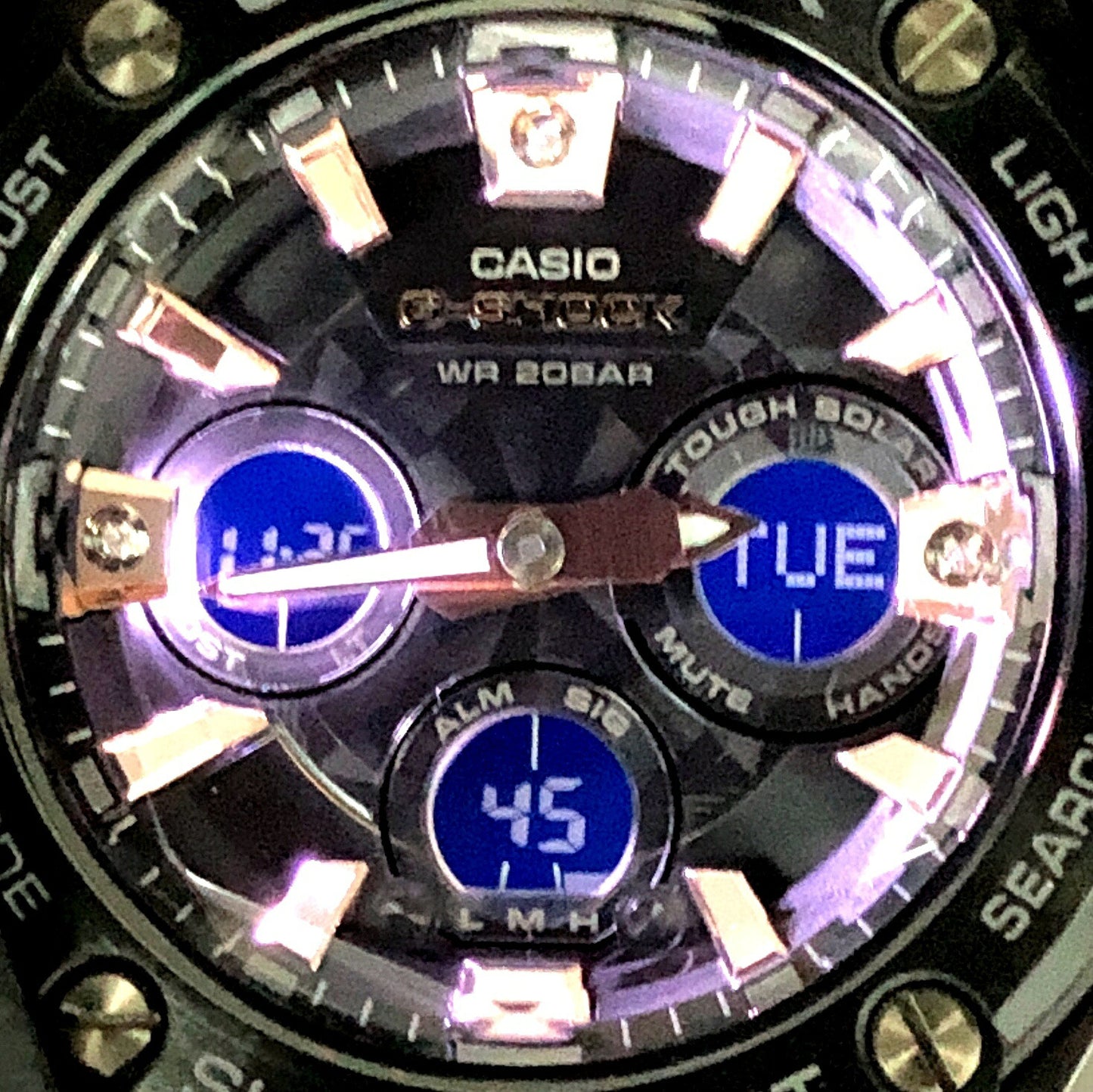 G-SHOCK G-STEEL Diamond Index Solar Watch Size ONE SIZE