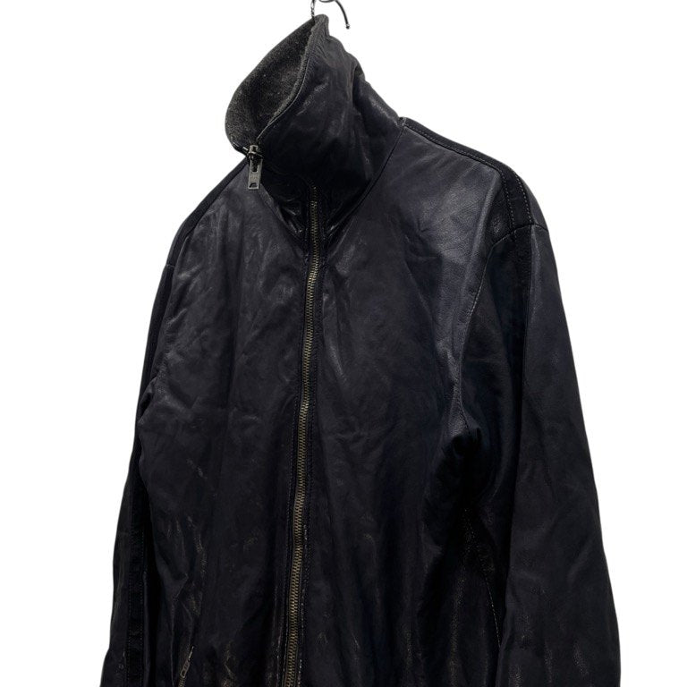 GIORGIO BRATO Limited Baby Lamb Leather Zip Coat Size 44