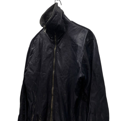 GIORGIO BRATO Limited Baby Lamb Leather Zip Coat Size 44