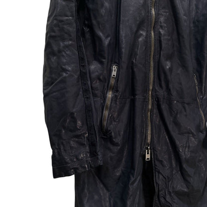 GIORGIO BRATO Limited Baby Lamb Leather Zip Coat Size 44