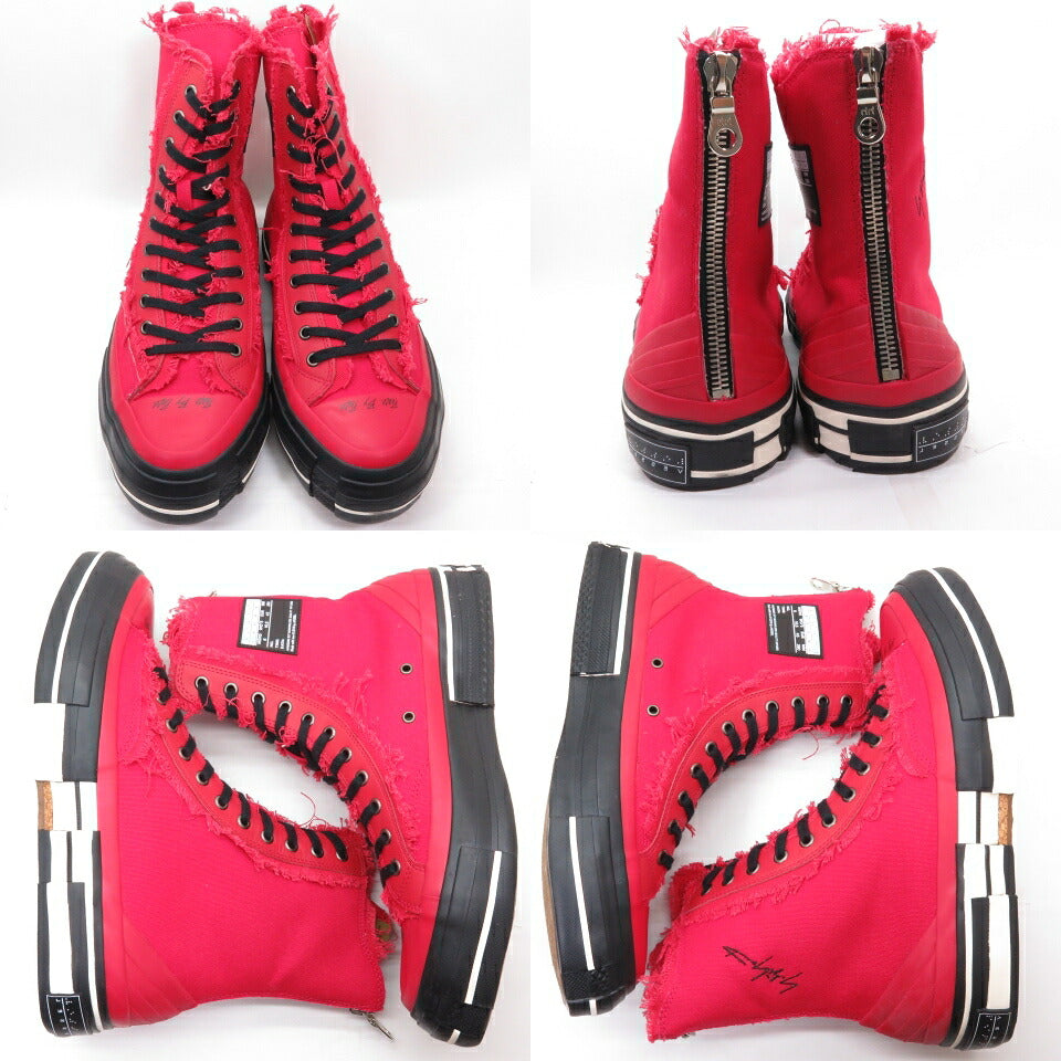 Yohji Yamamoto x XVESSEL HN-E18-059 High-Top Red Sneakers