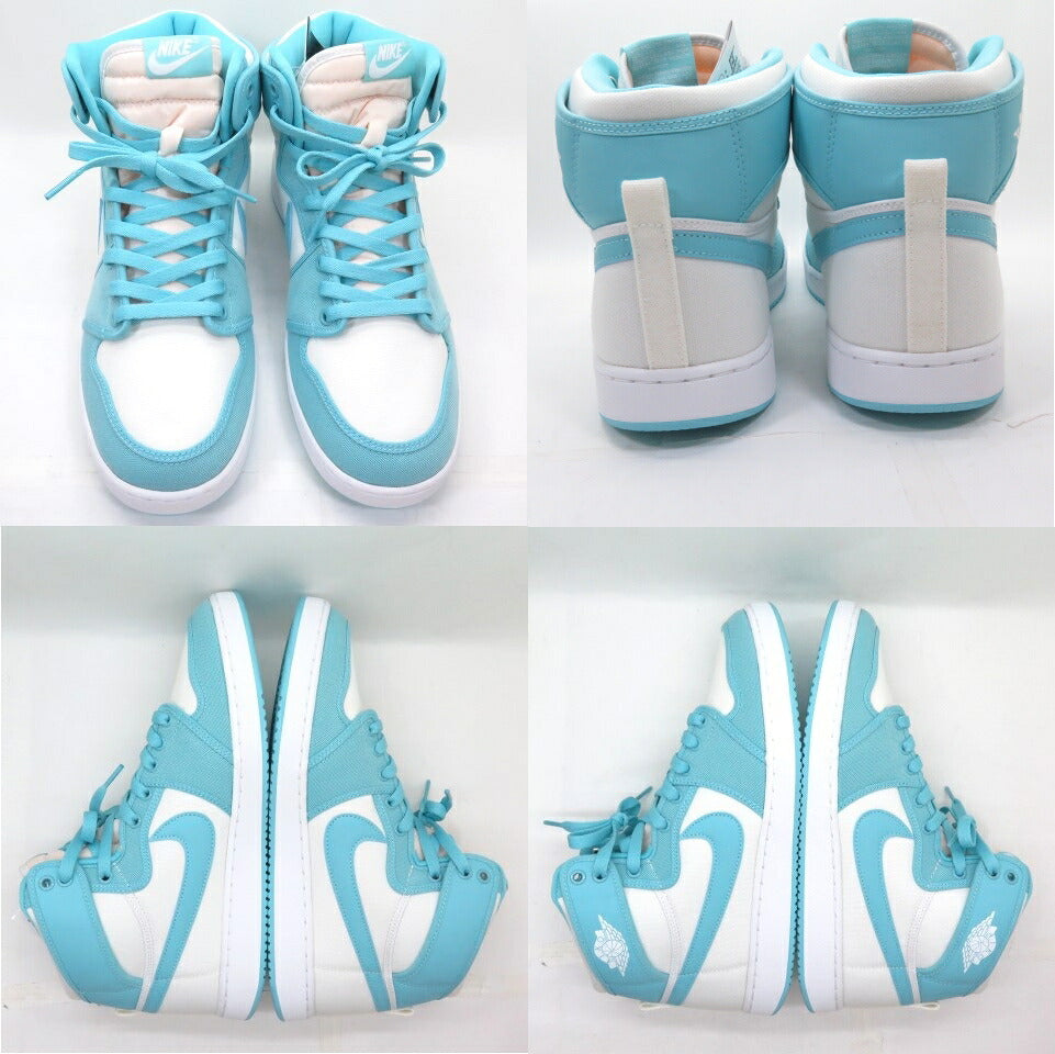 NIKE AIR JORDAN 1 KO High Bleached Aqua/White Sneakers
