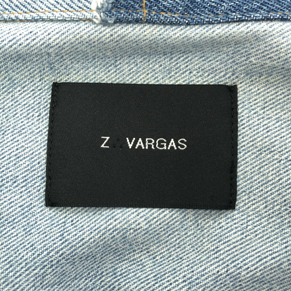 ZAC VARGAS Remake Reconstructed Denim Jacket Indigo Size XXL