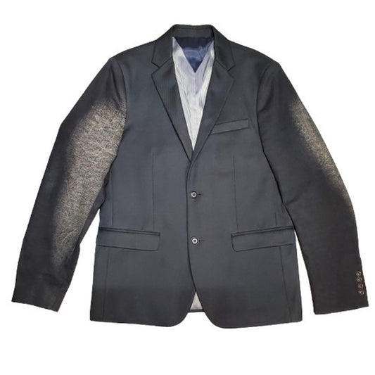 DIESEL Y2K Faded Denim Sleeve 2B Blazer Black Size 52