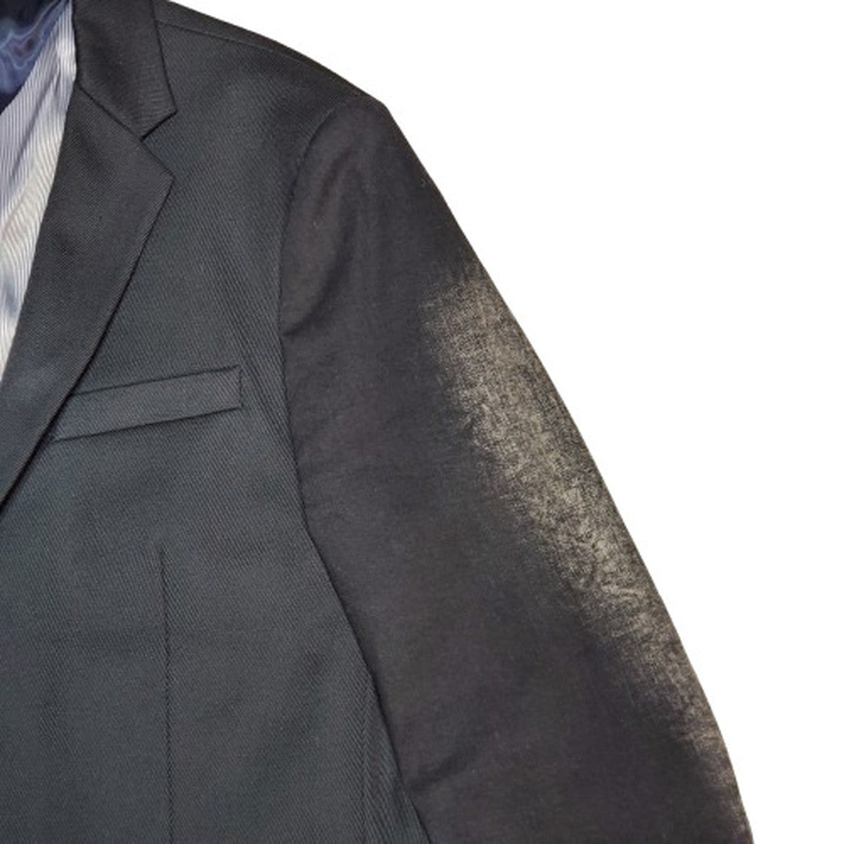 DIESEL Y2K Faded Denim Sleeve 2B Blazer Black Size 52