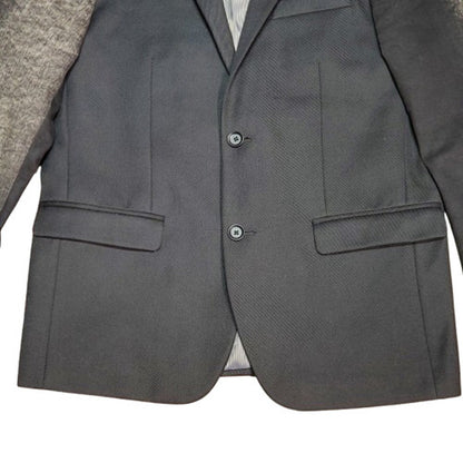 DIESEL Y2K Faded Denim Sleeve 2B Blazer Black Size 52