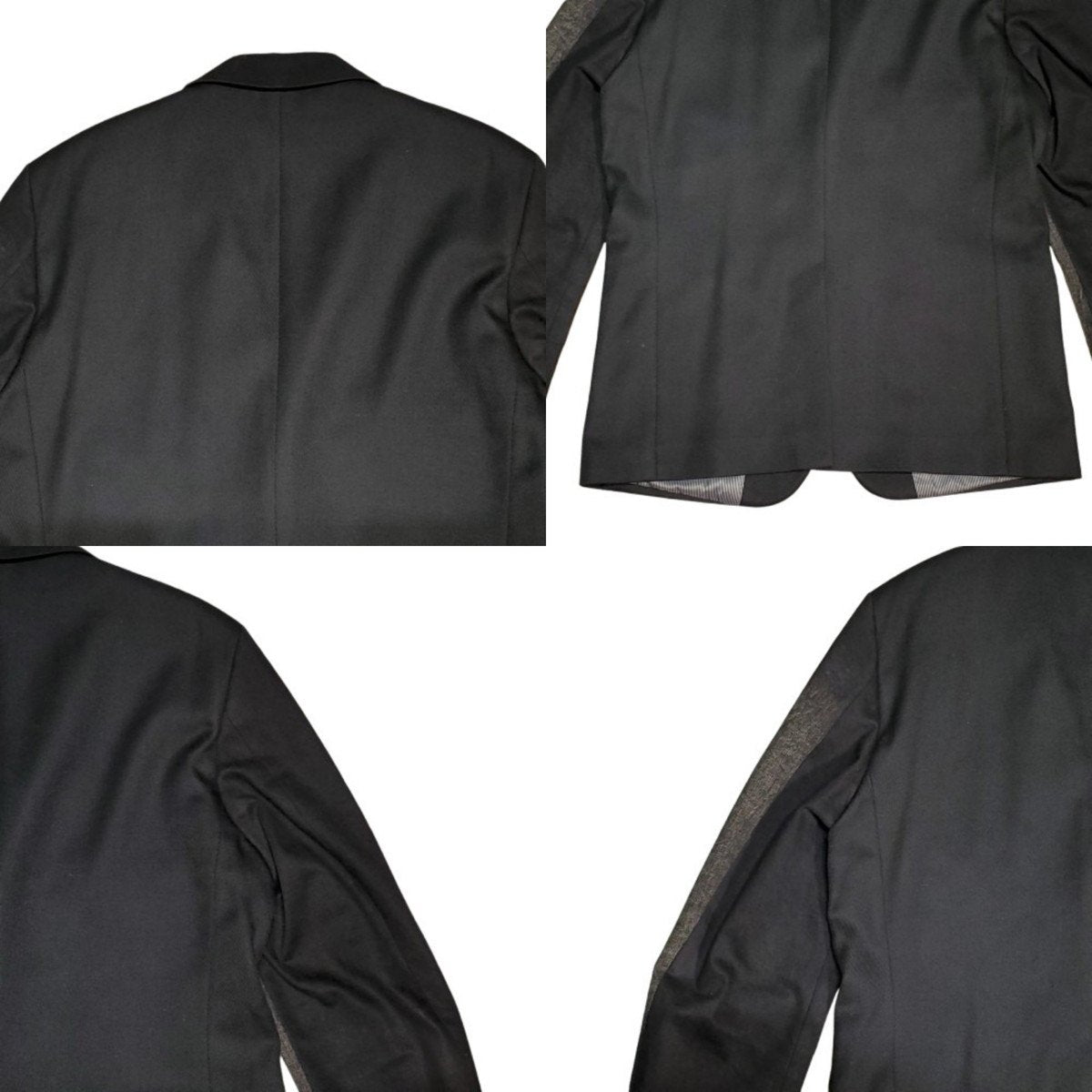 DIESEL Y2K Faded Denim Sleeve 2B Blazer Black Size 52