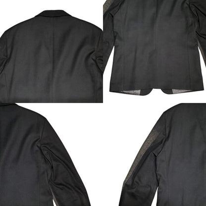 DIESEL Y2K Faded Denim Sleeve 2B Blazer Black Size 52