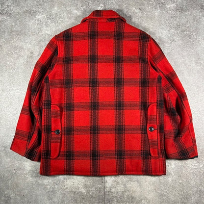 Webs 50s 60s Red Black Check Wool Hunting Jacket