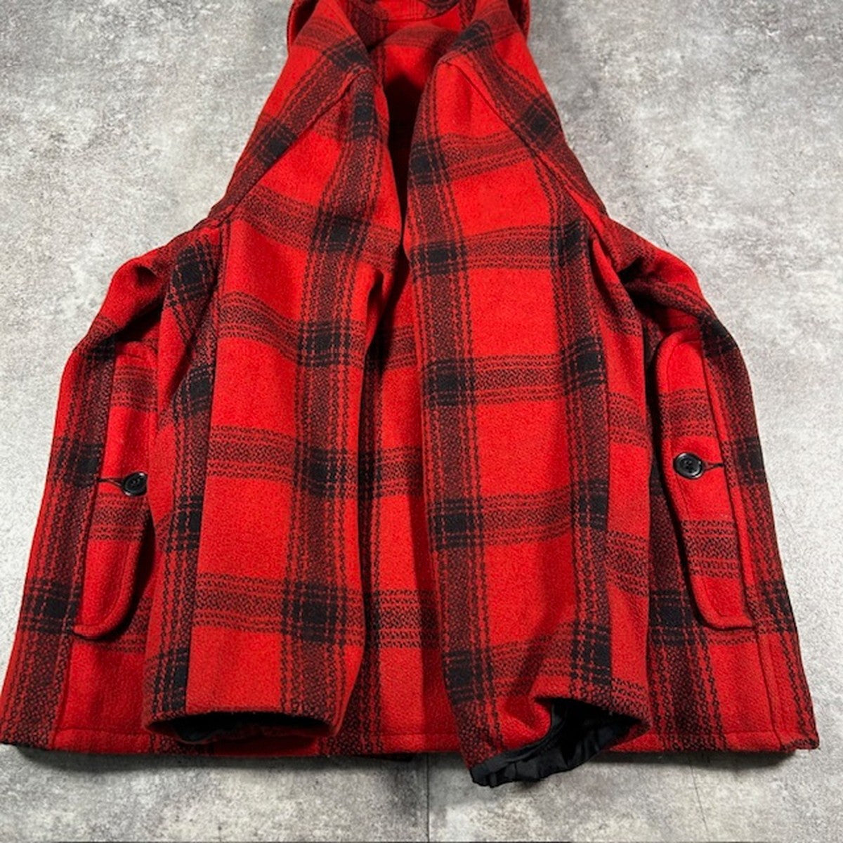 Webs 50s 60s Red Black Check Wool Hunting Jacket