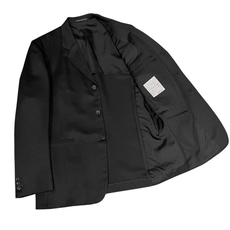 Yohji Yamamoto CDH Black Gabardine 3B Coat Size 3