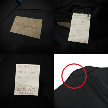 Yohji Yamamoto Pour Homme Wool Gabardine 3B Blazer Size 3