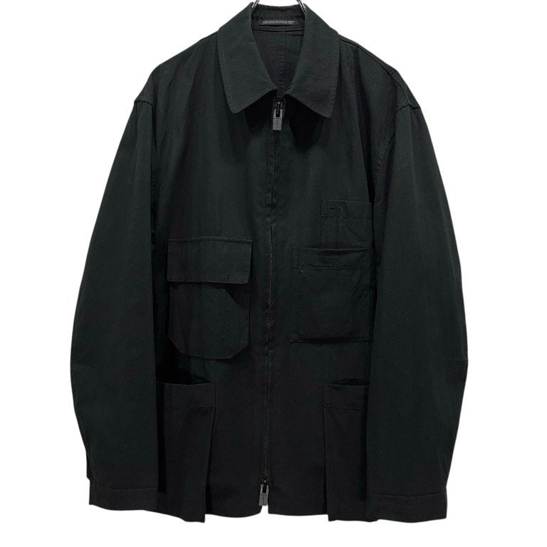 Y's for men 25SS Cotton Linen Zip Jacket Black Size 2