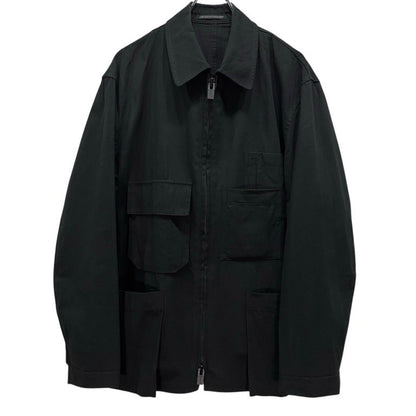 Y's for men 25SS Cotton Linen Zip Jacket Black Size 2
