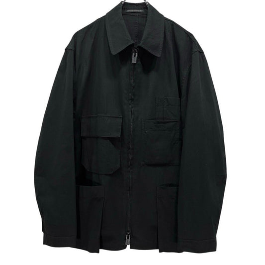 Y's for men 25SS Cotton Linen Zip Jacket Black Size 2