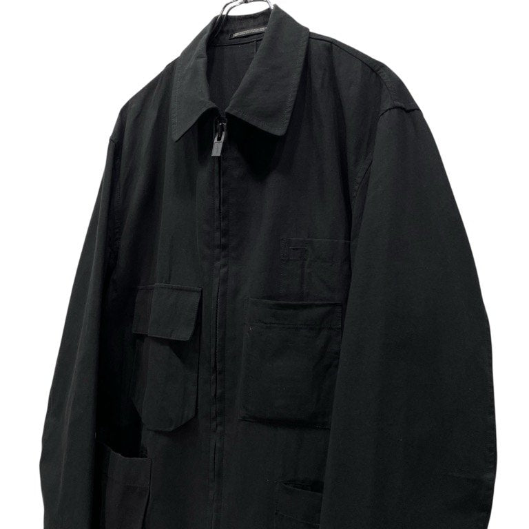 Y's for men 25SS Cotton Linen Zip Jacket Black Size 2