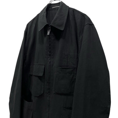 Y's for men 25SS Cotton Linen Zip Jacket Black Size 2