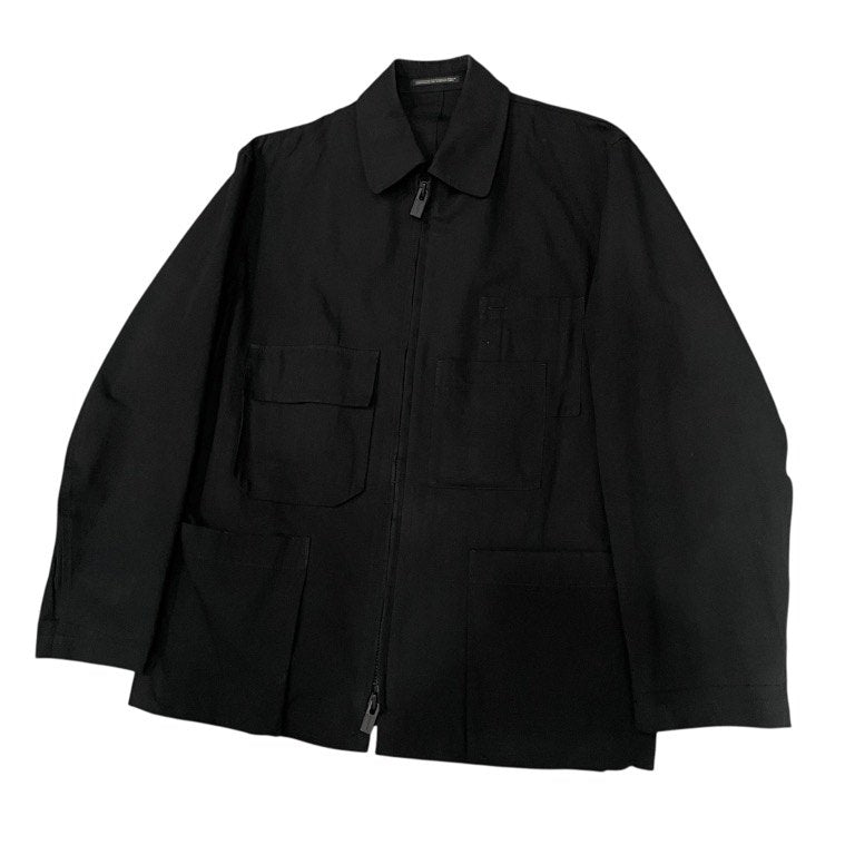 Y's for men 25SS Cotton Linen Zip Jacket Black Size 2