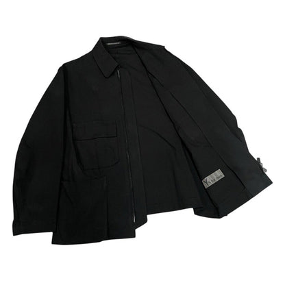 Y's for men 25SS Cotton Linen Zip Jacket Black Size 2