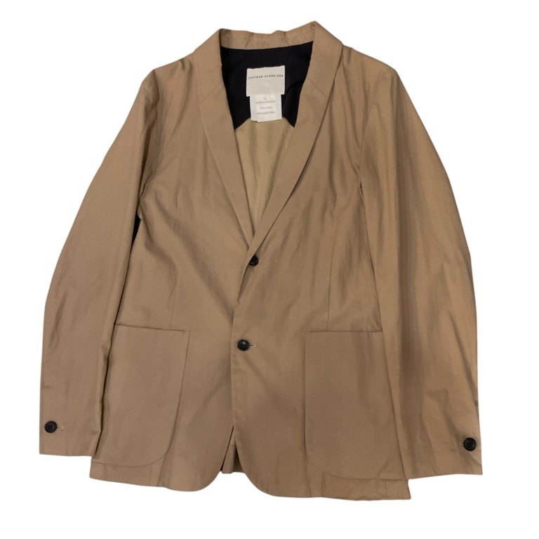 STEPHAN SCHNEIDER Cotton Broadcloth Blazer Beige Size 3