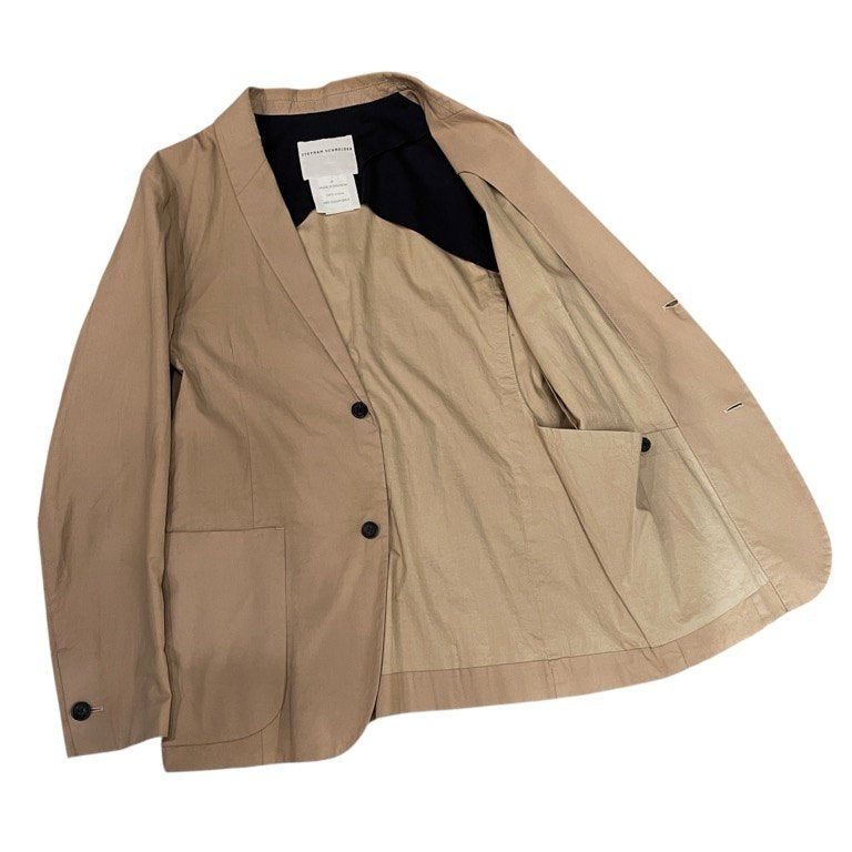 STEPHAN SCHNEIDER Cotton Broadcloth Blazer Beige Size 3