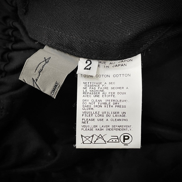 Yohji Yamamoto 16AW Katsuragi Wide Easy Work Pants Size 2