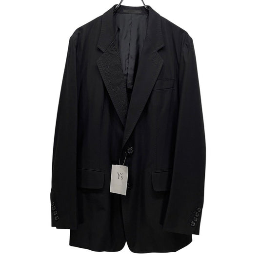 Y's for men Cotton Gabardine Lapel Embroidery Blazer Size 2
