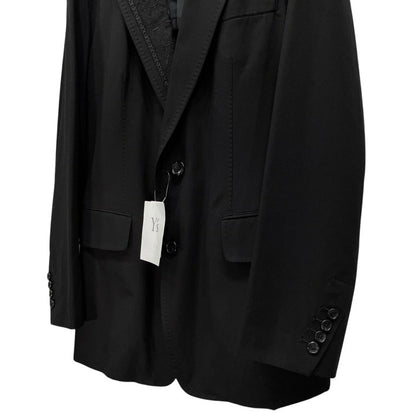 Y's for men Cotton Gabardine Lapel Embroidery Blazer Size 2