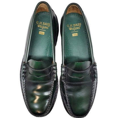 Huf G.H. Bass Collab Larson Penny Loafers Green Size 9