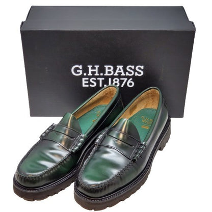 Huf G.H. Bass Collab Larson Penny Loafers Green Size 9