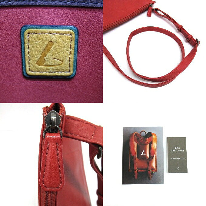 Tsuchiya Kaban Red Color Diary Sacoche
