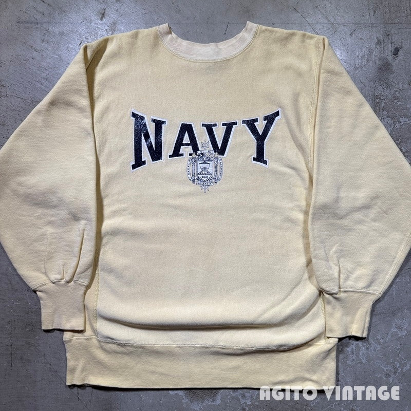 Champion 90s Reverse Weave USN Sweatshirt Yellow Size XL