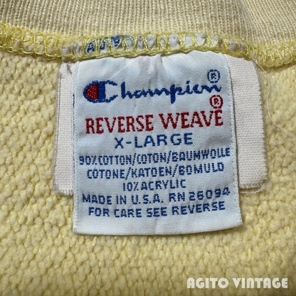Champion 90s Reverse Weave USN Sweatshirt Yellow Size XL
