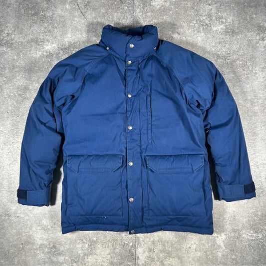 THE NORTH FACE 80s Brown Tag Blue Down Jacket Size M