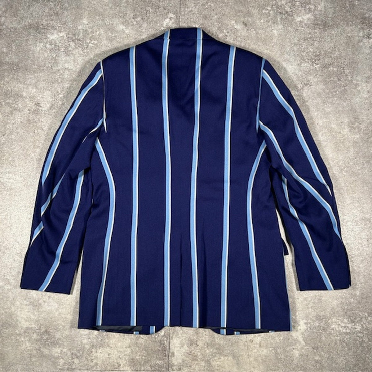 Polo Ralph Lauren Blue Wool Italian Stripe Blazer Size 40R