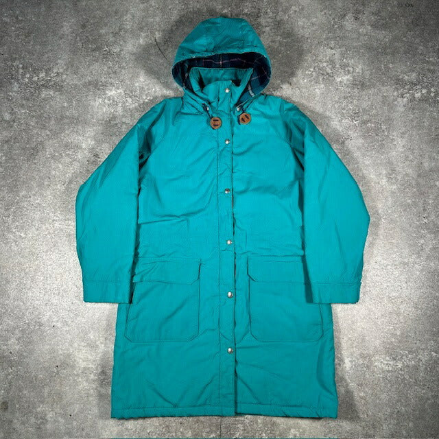 L.L.Bean 80s Wool Lined Storm Coat Made in USA Size M
